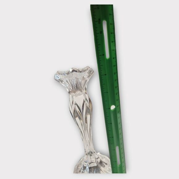 Vintage JG Durand Cristal Calliope Set of 2 Lead Crystal Candlesticks - Picture 8 of 9